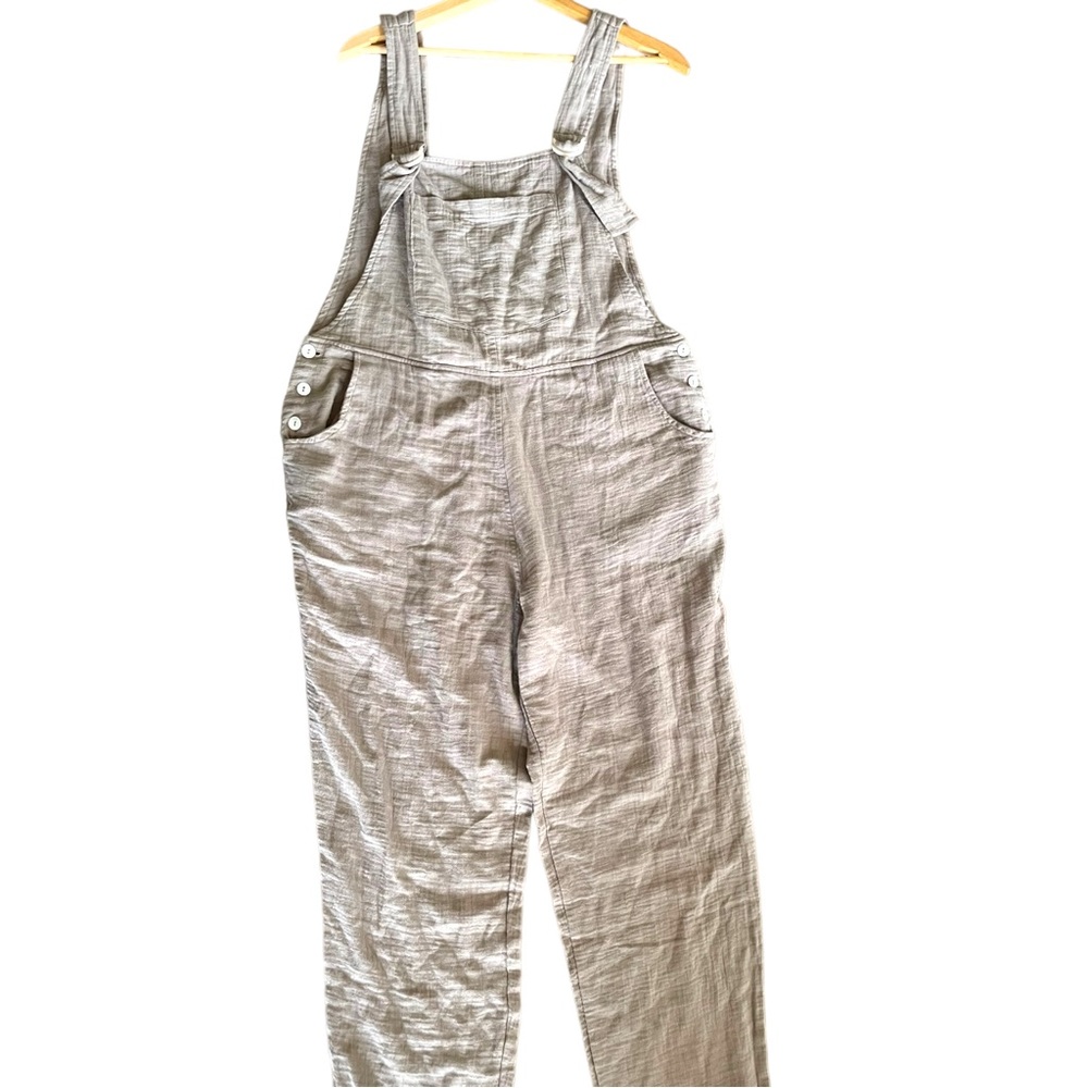 The Normal Brand, Kalo Overalls, adjustable straps, double gauze, tan/beige, XL